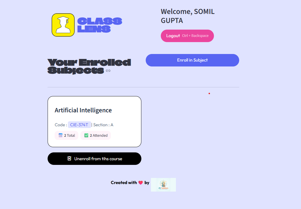 Student Dashboard